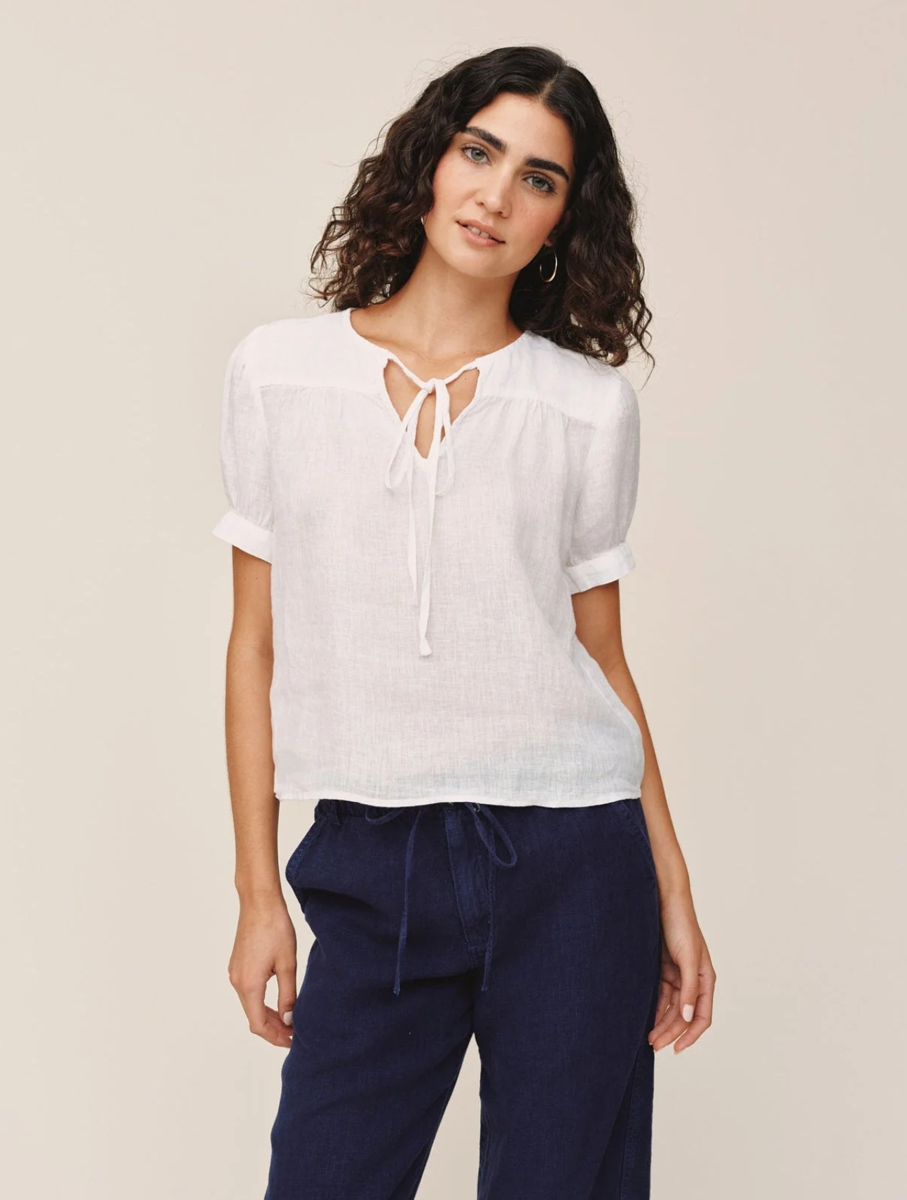 Short Sleeve Flowy Pullover Top