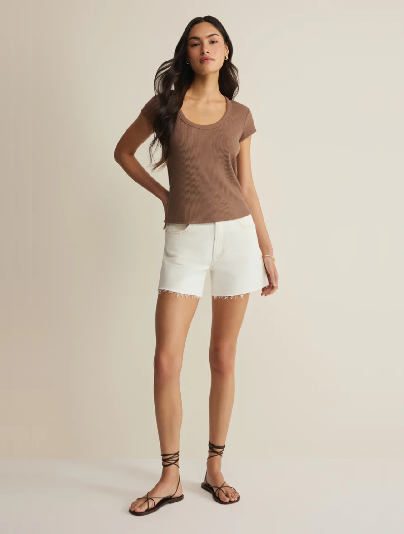 Leisurely Scoop Neck Tee