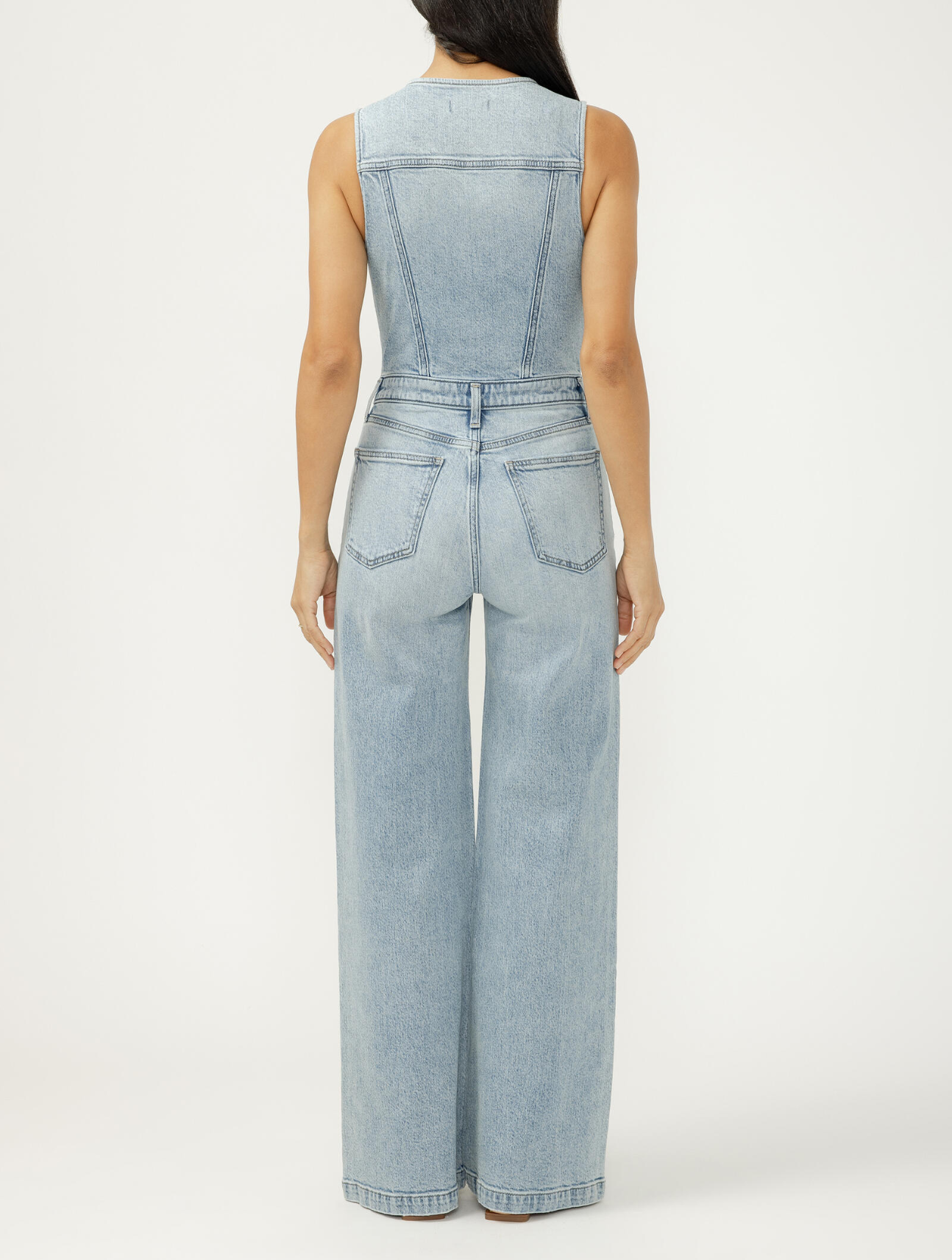 Wide Leg Vest Jumpsuit