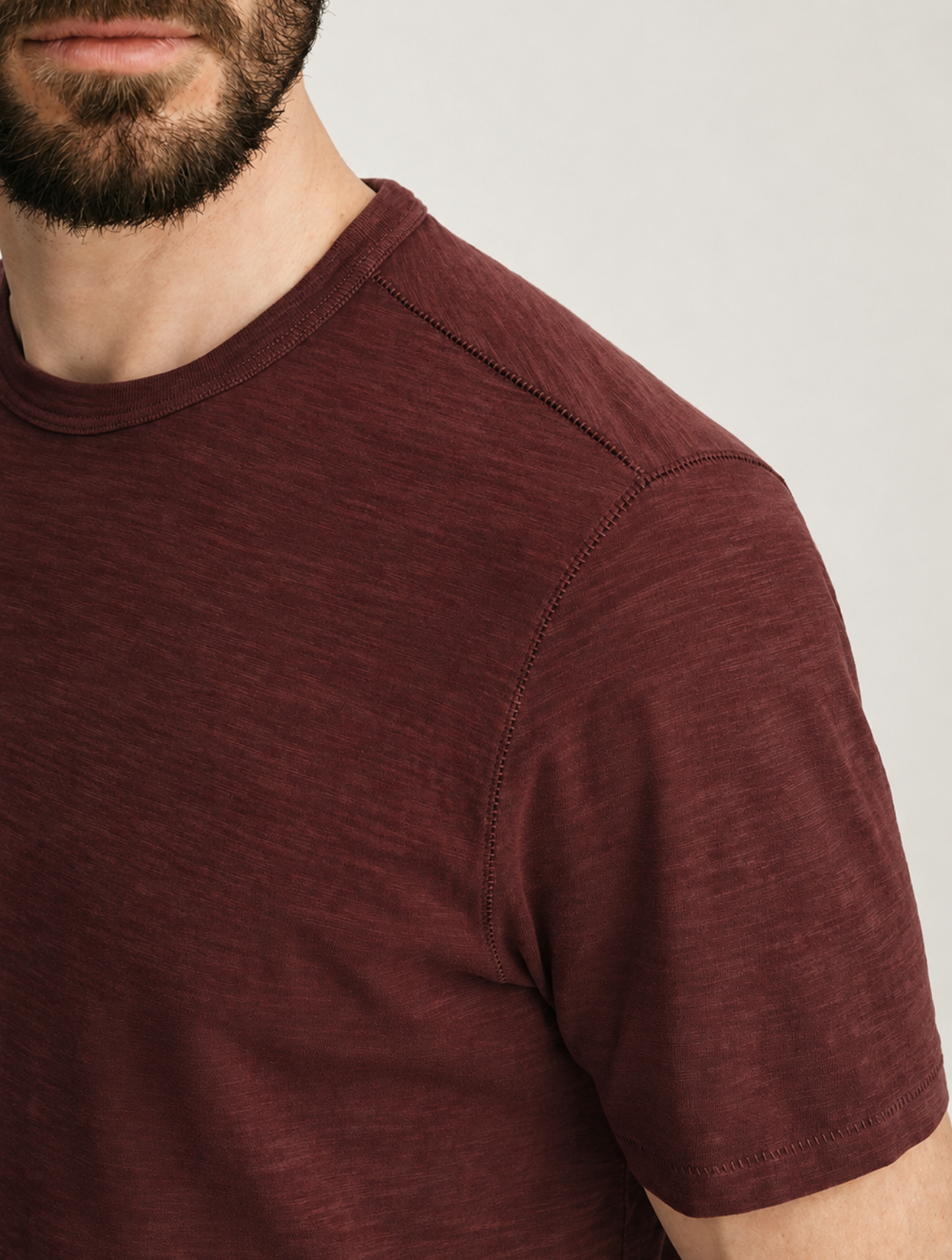 Slub Crew Neck T-Shirt
