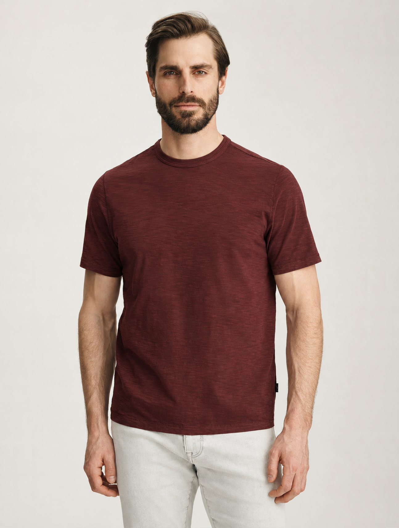 Slub Crew Neck T-Shirt