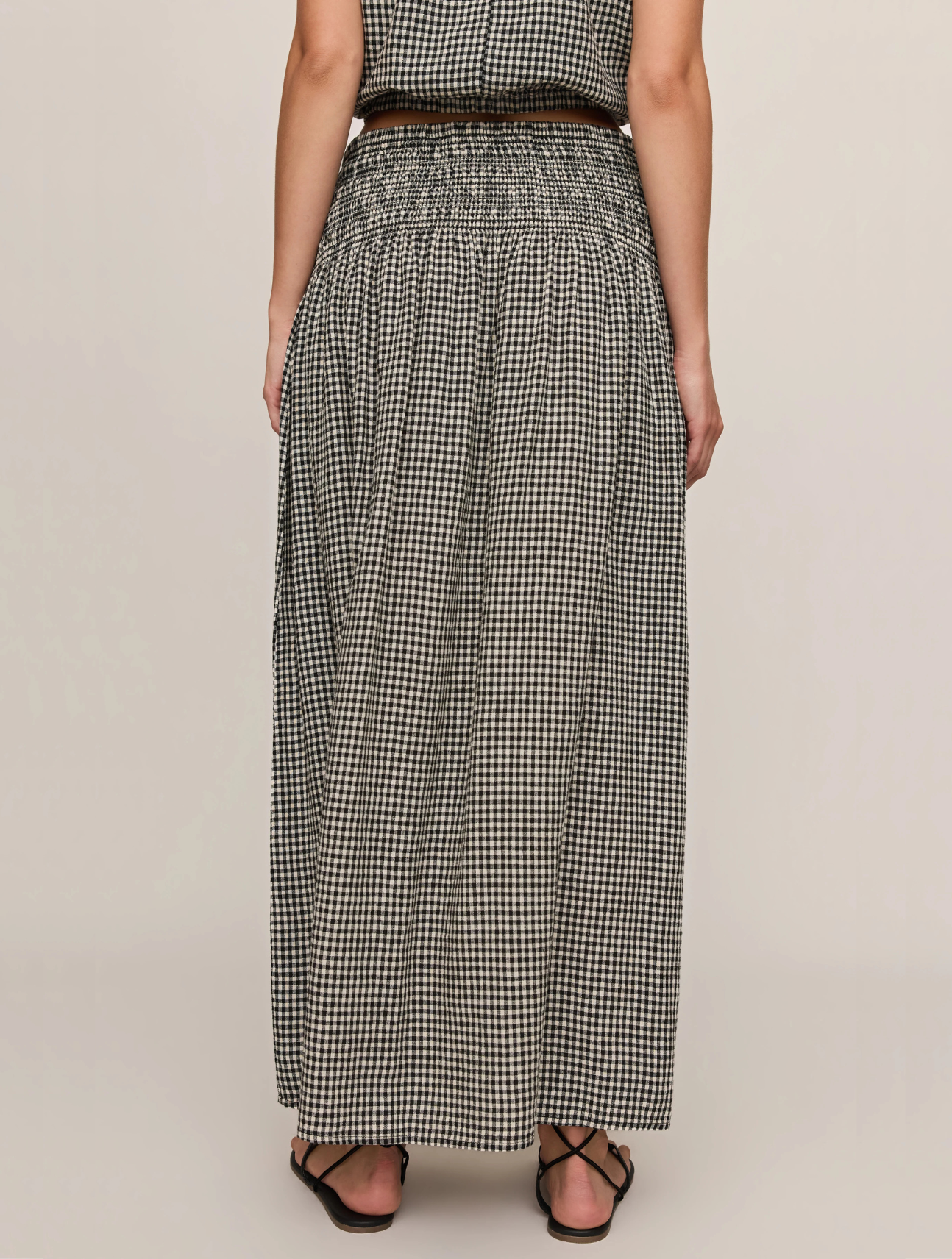 Brooke Gingham Maxi Skirt