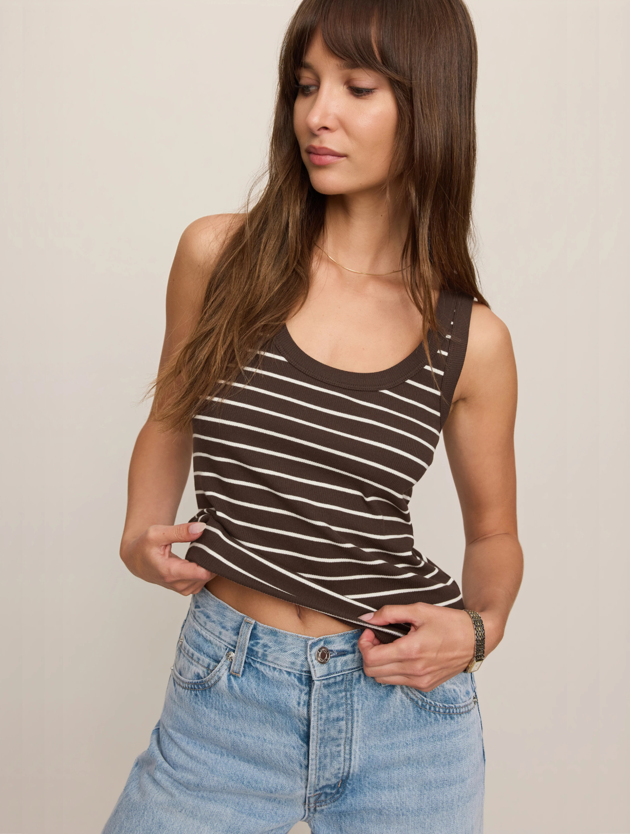 Rowe Striped Scoop Tank