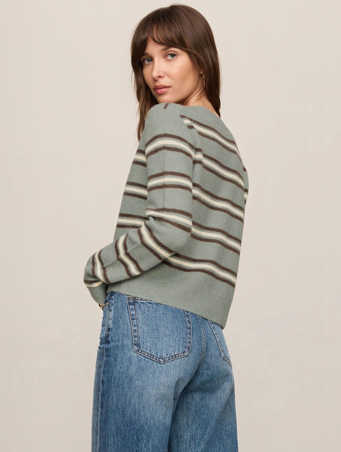 Medina Cozy Stripe Cardigan