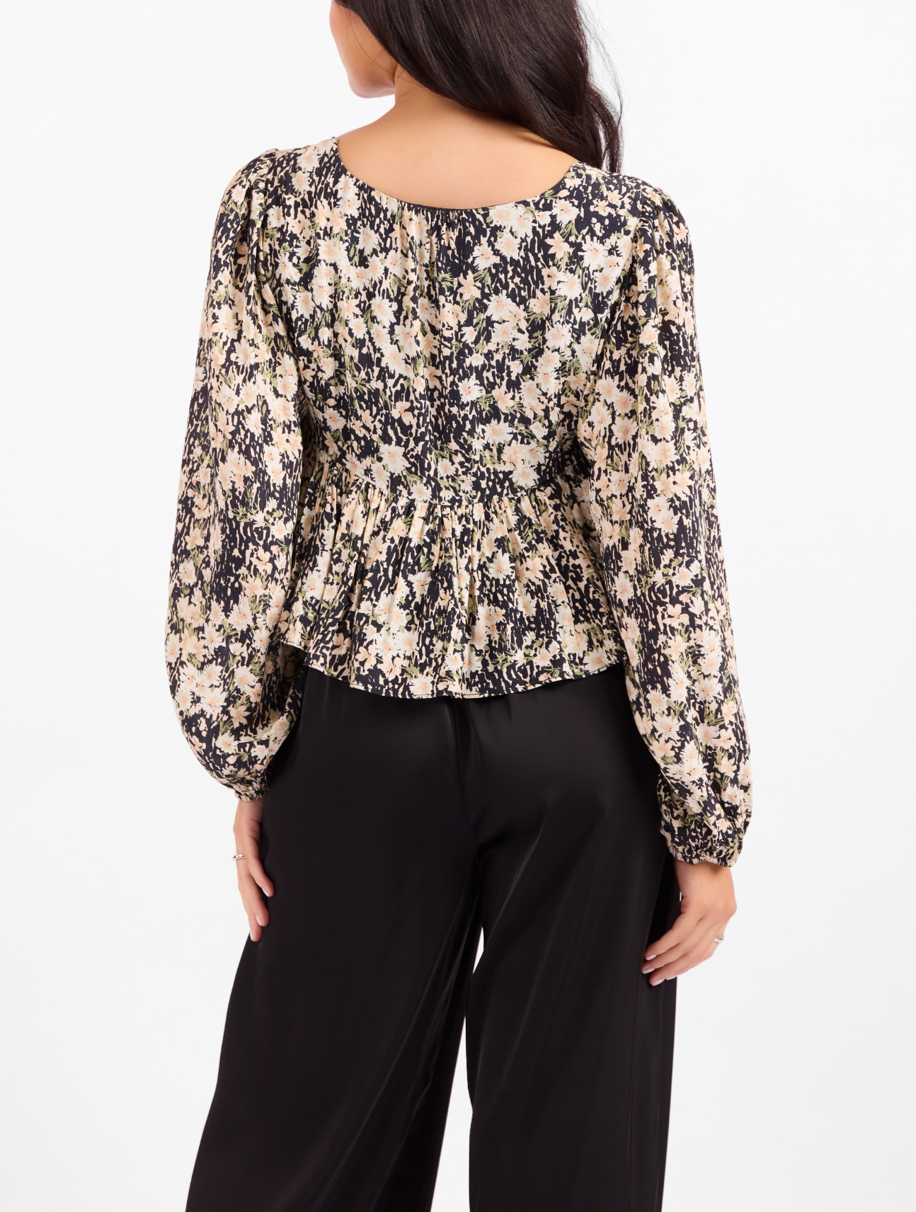 Painted Fields Gathered Blouse