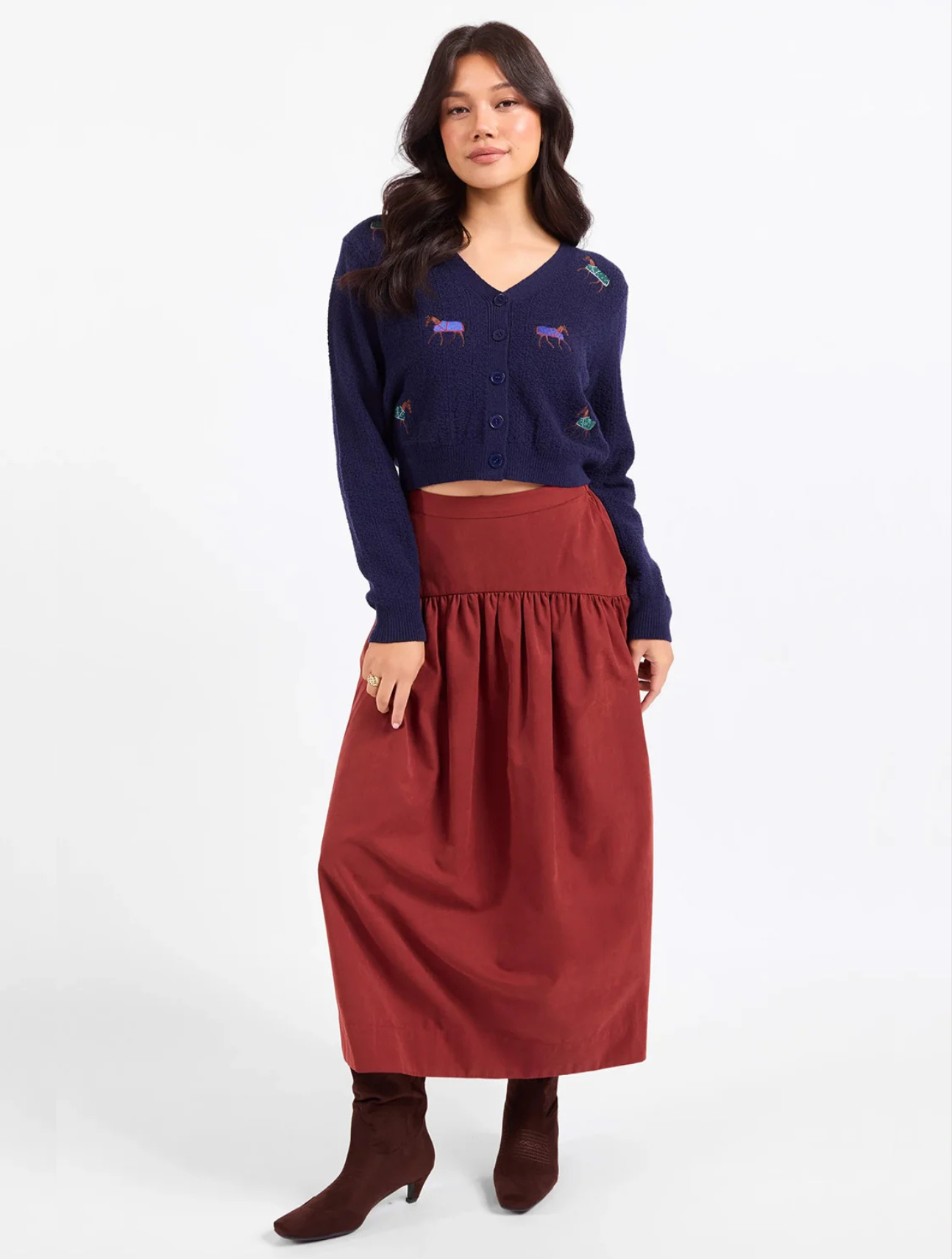 Esme Embroidered Horse Cardigan