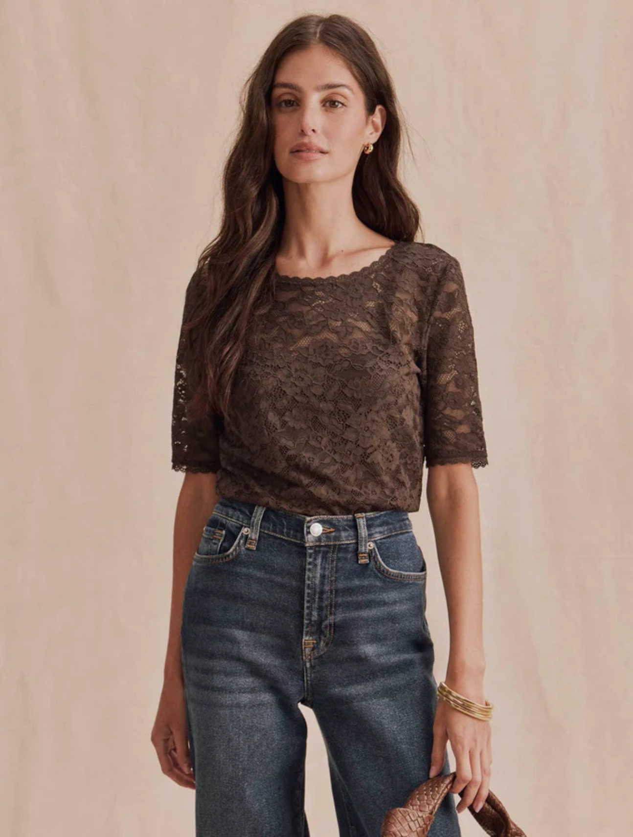 Skyler Stretch Lace Top