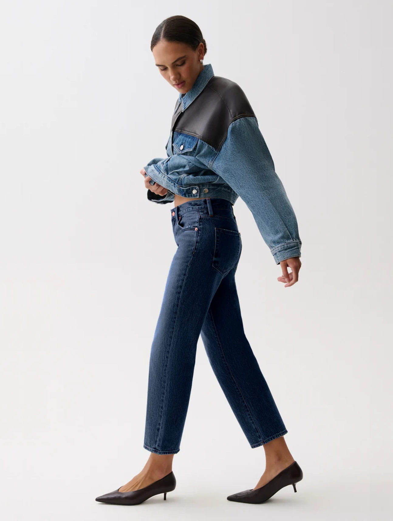 Issa Mid Rise Relaxed Ankle Straight