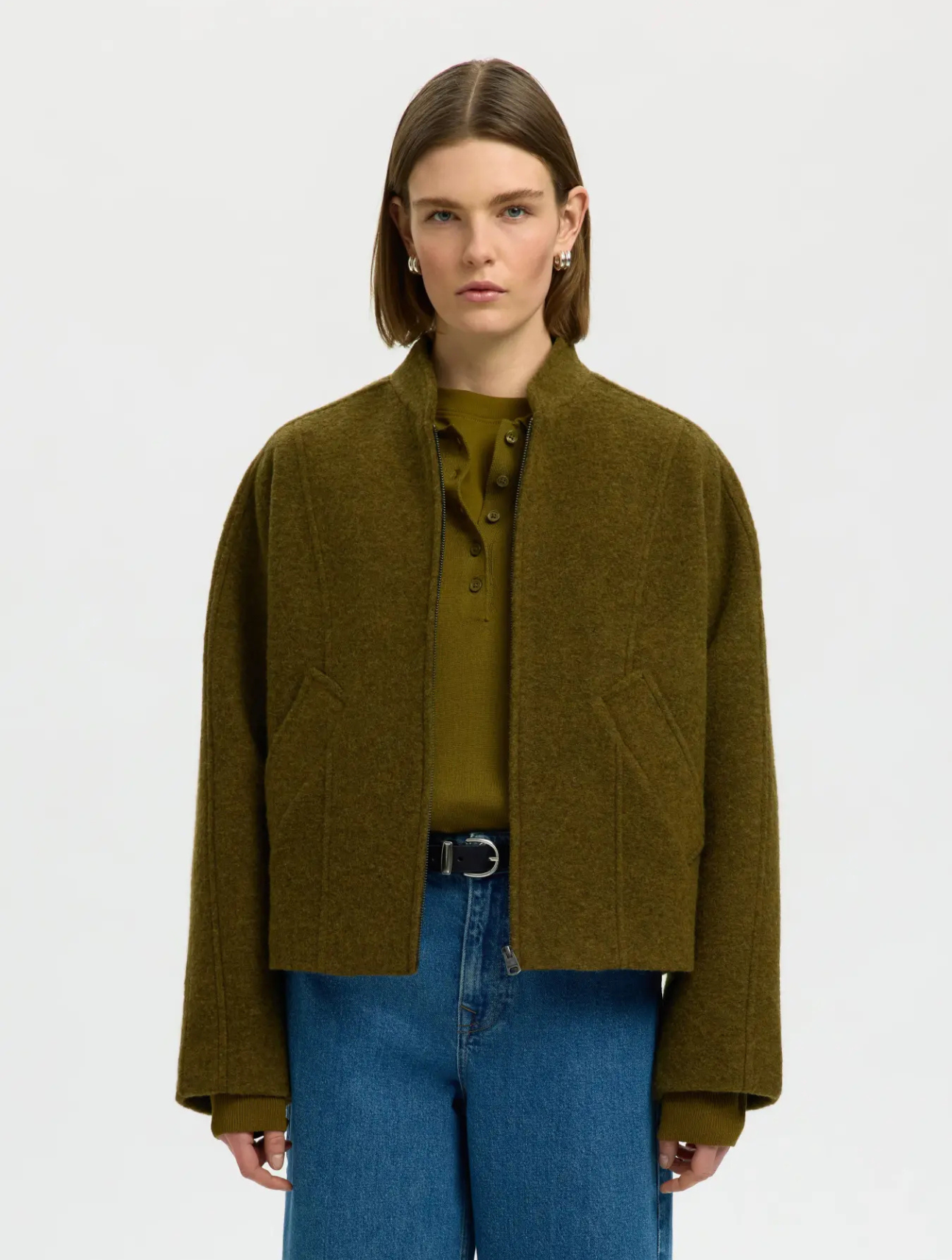 Jacqueline Wool Blend Jacket