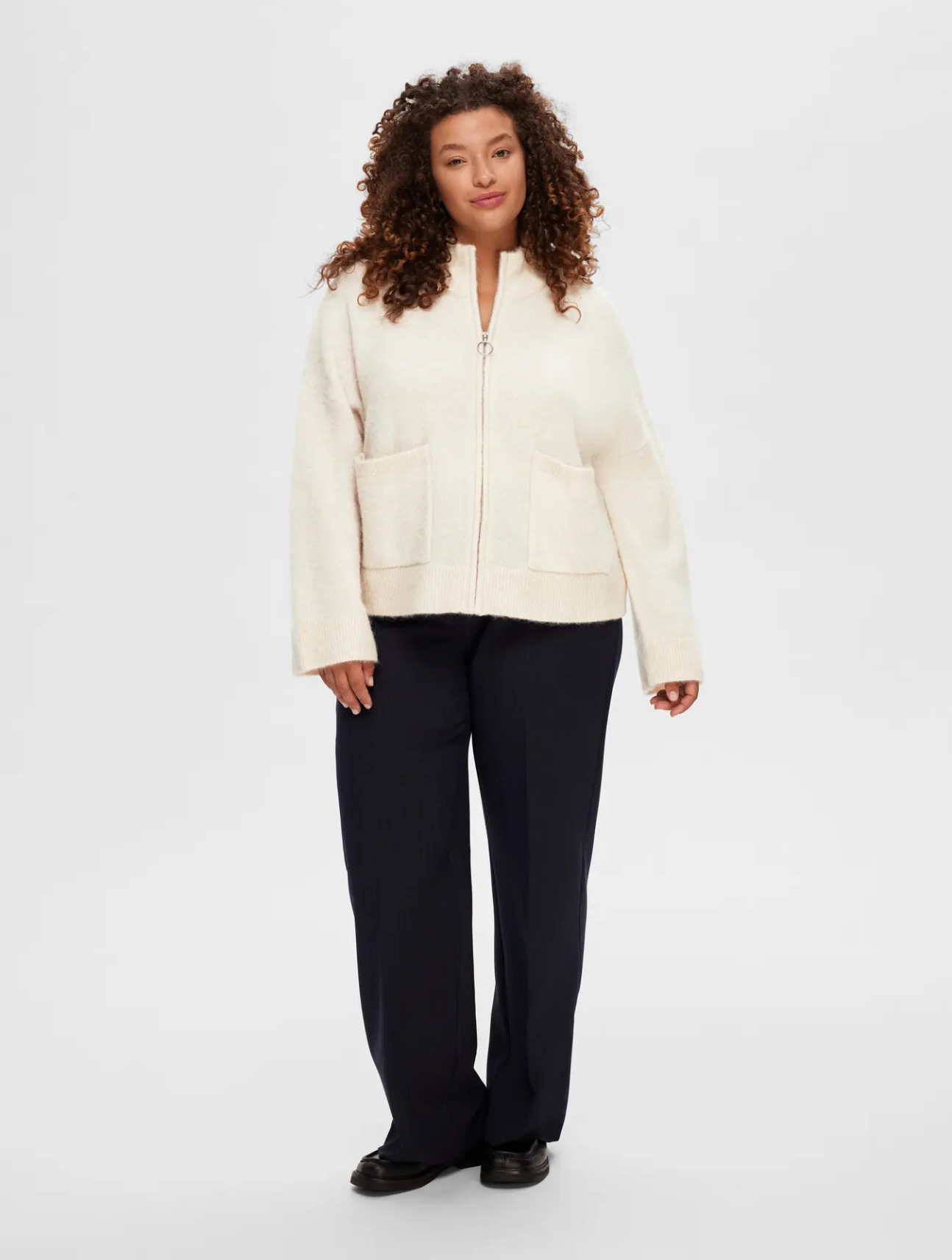 Sia Zipper Cardigan