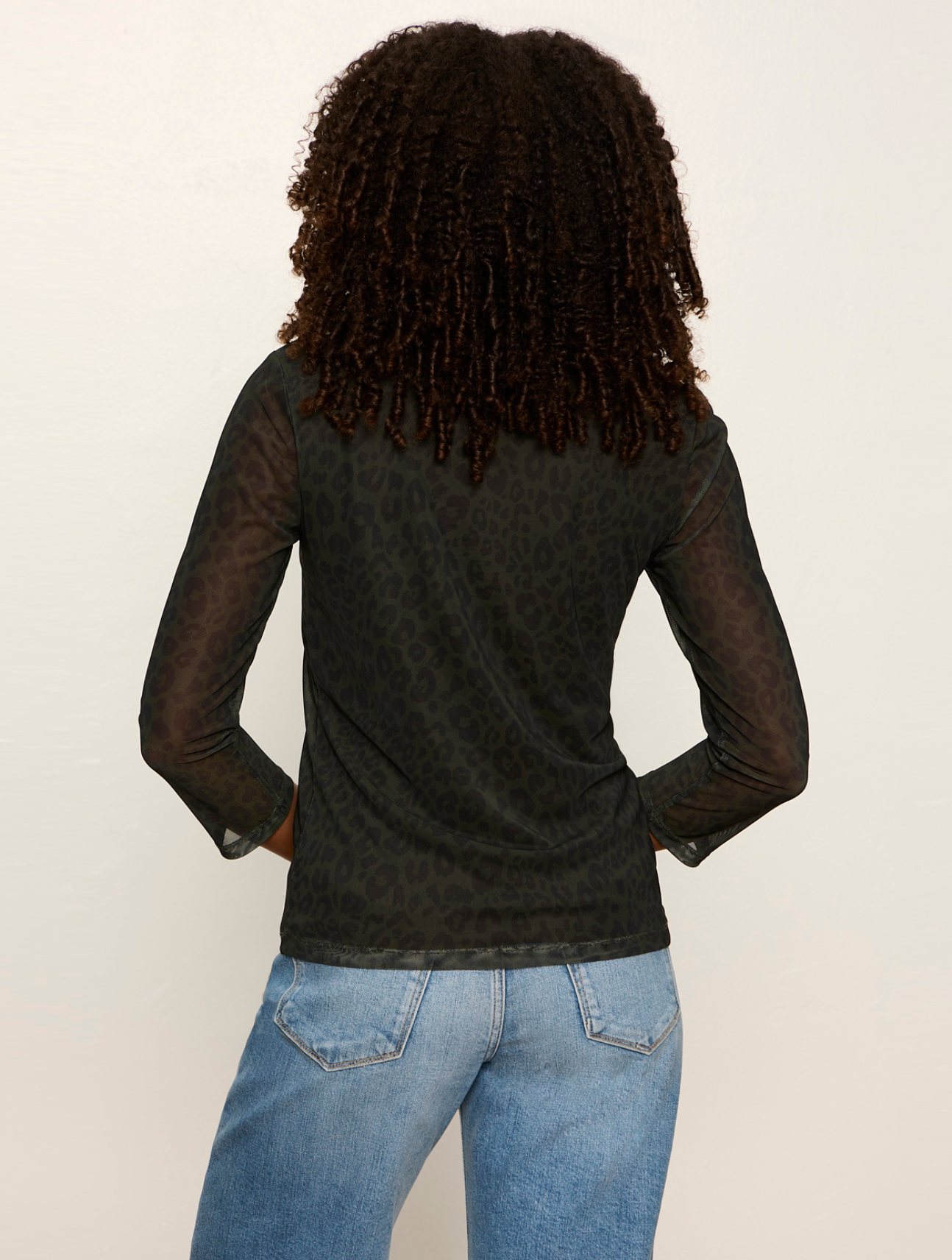 Mesh 3/4 Sleeve Top