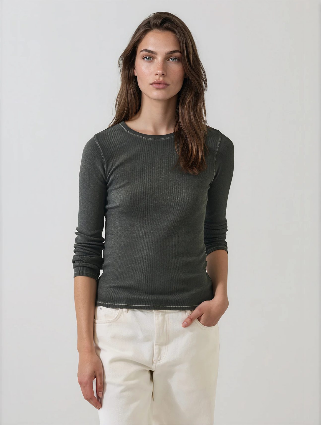 Vintage Wash Pima Cotton Long Sleeve