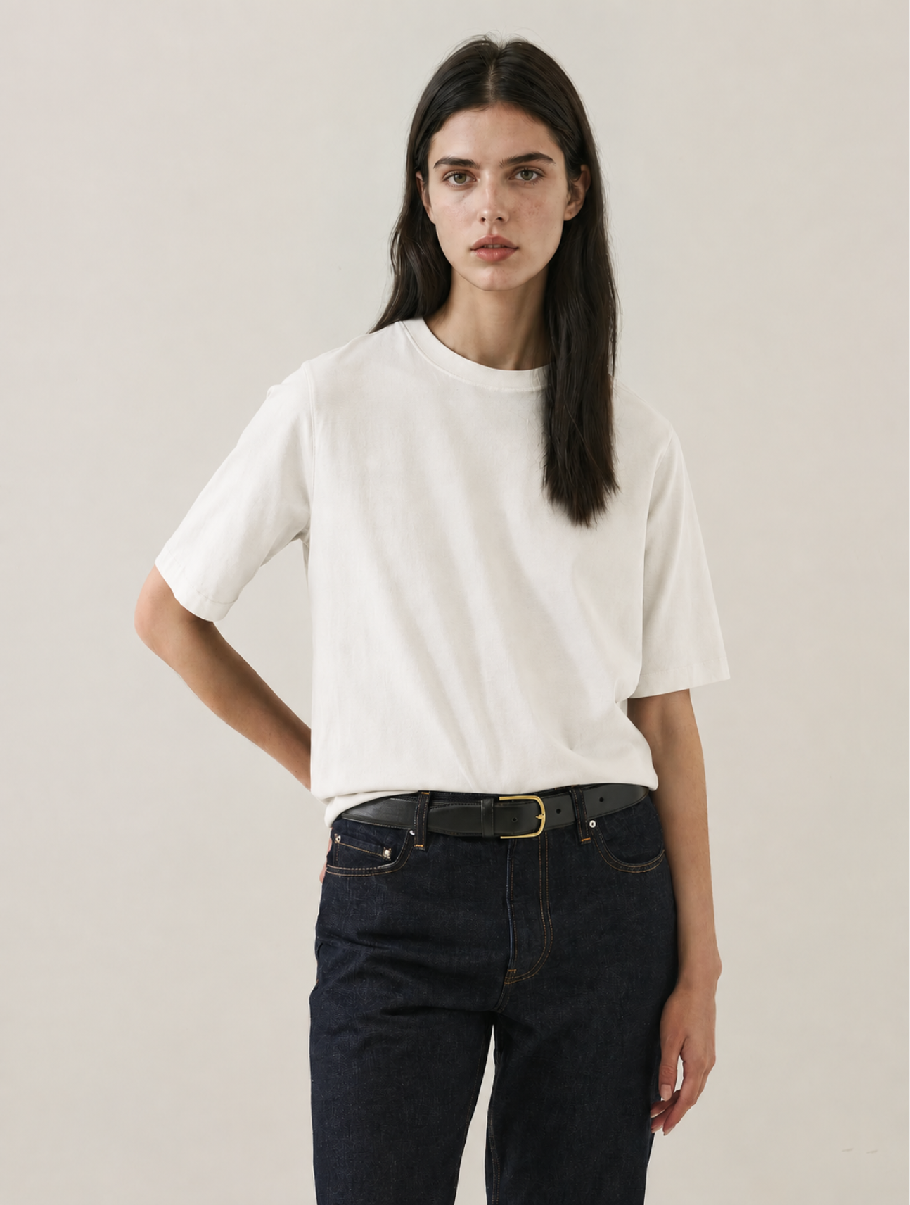 Organic Pima Cotton Relaxed Crew