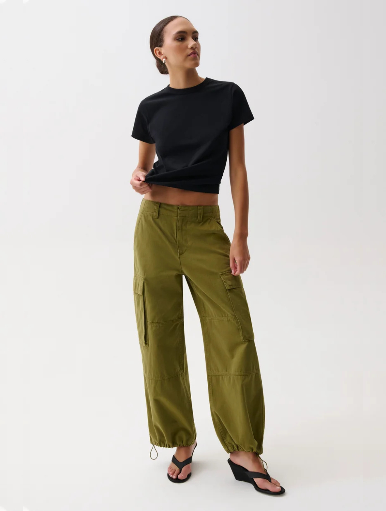 Petra Drawstring Harem Cargo Pant