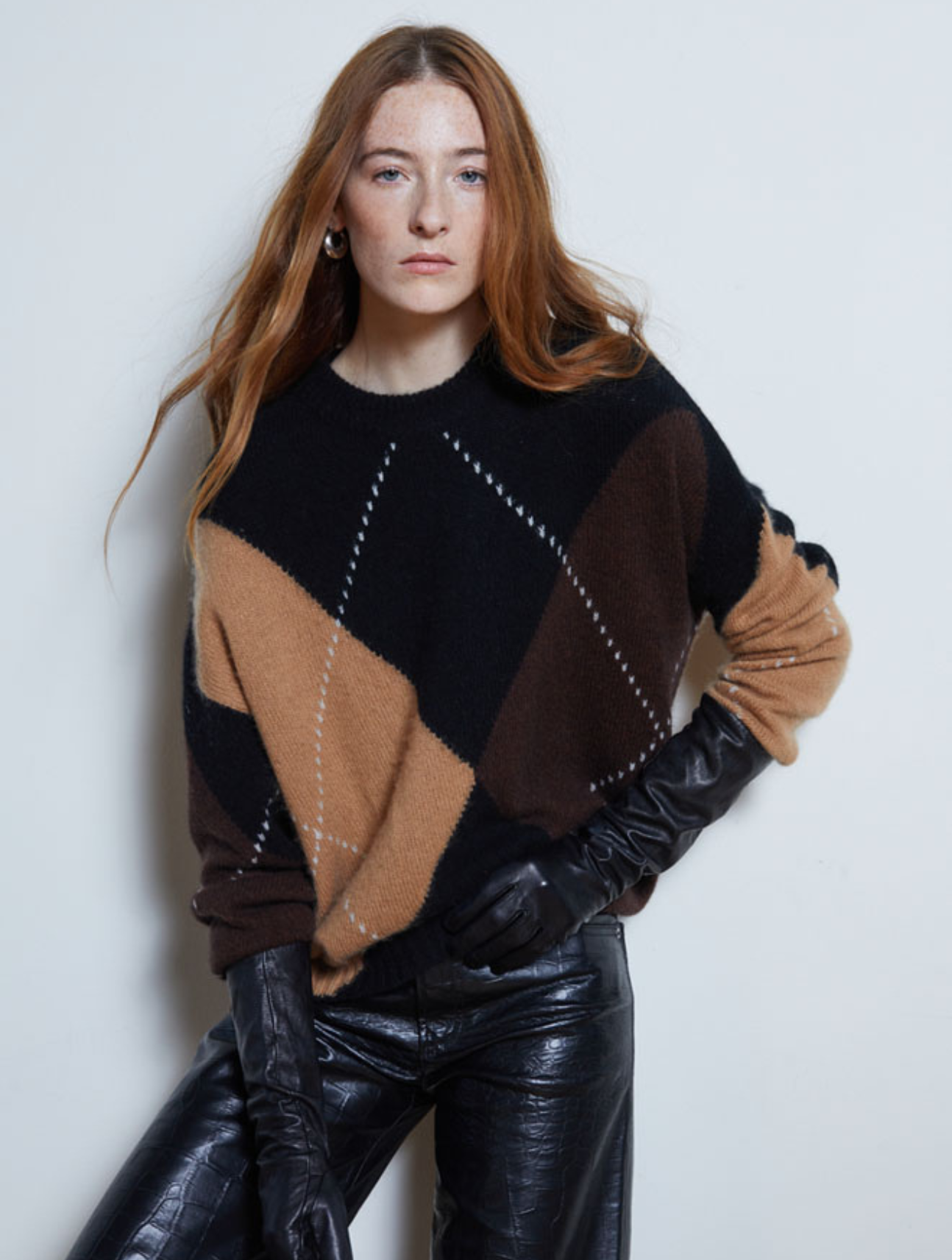 Oversized Argyle
