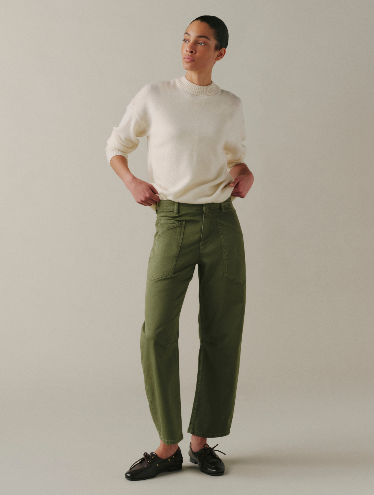 BNA Soft Curve Barrel Jeans