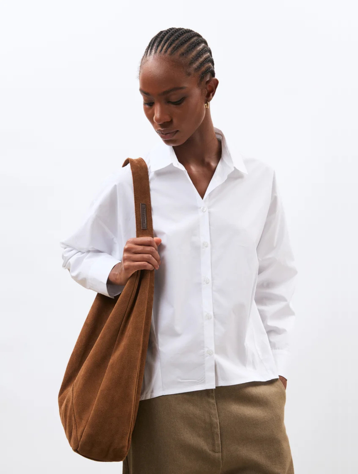 Suede Hobo Bag