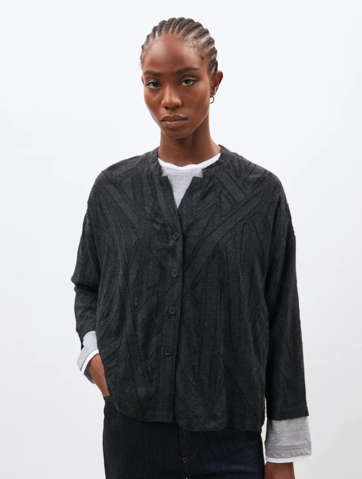Tiriane Jacquard Blouse