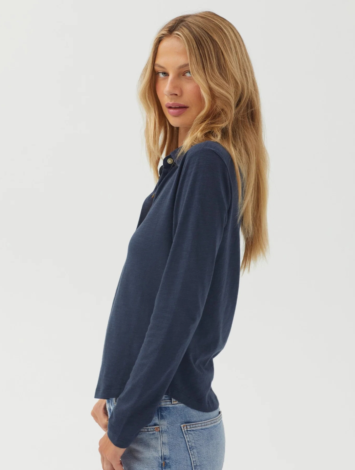 Button Up Knit Top