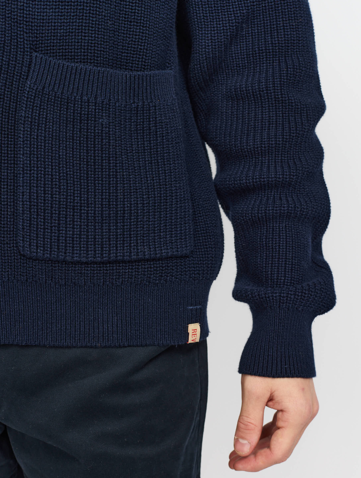 6621 Zipped Knit Cardigan