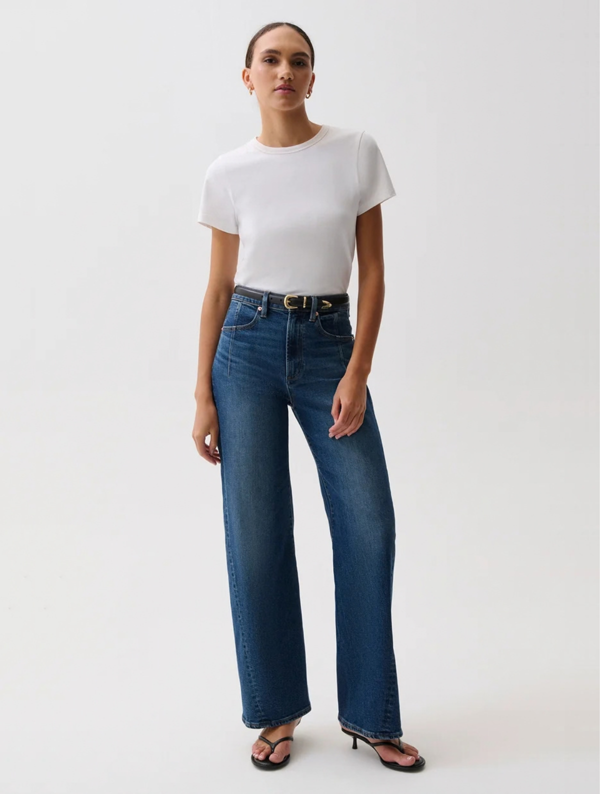 Kyra High Rise Bowed Wide Leg