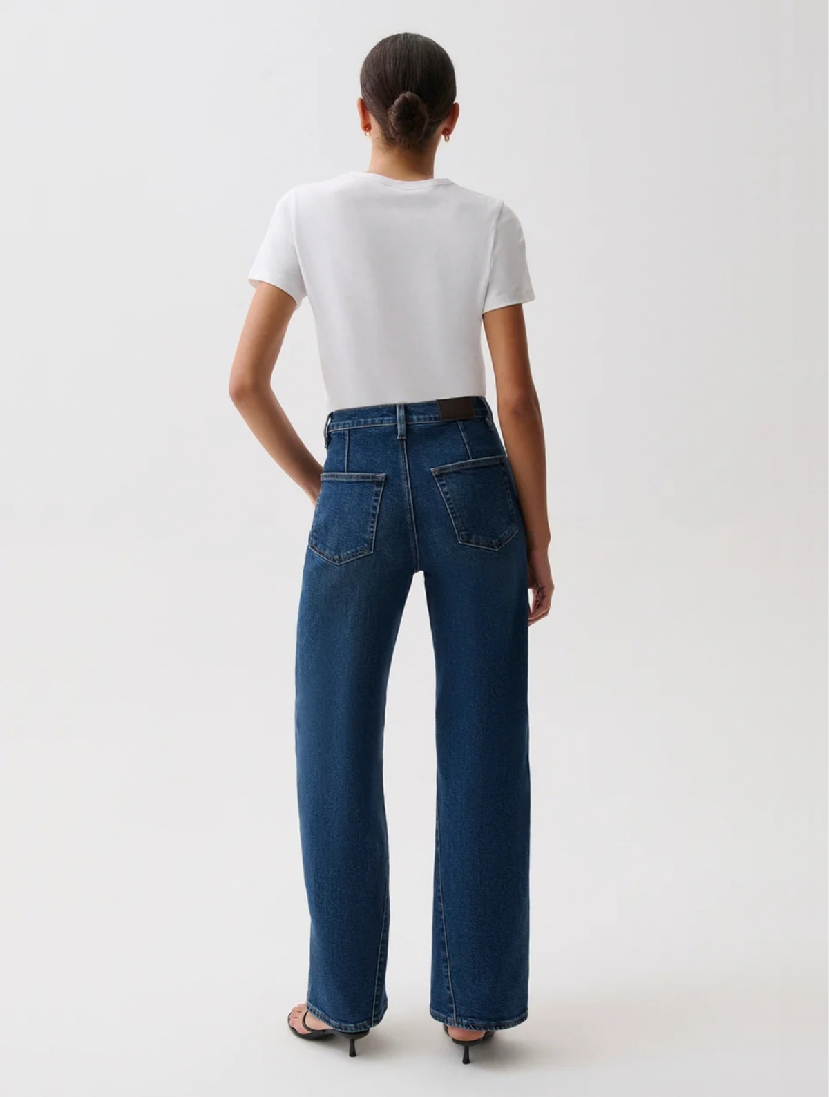 Kyra High Rise Bowed Wide Leg