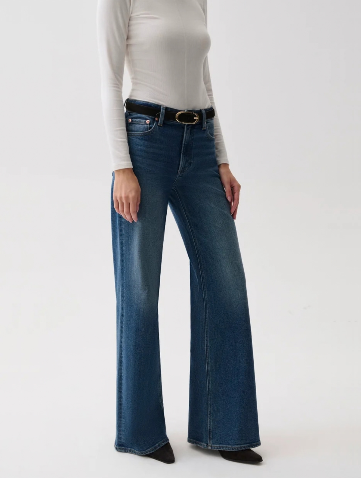 Vivian Mid Rise Wide Leg