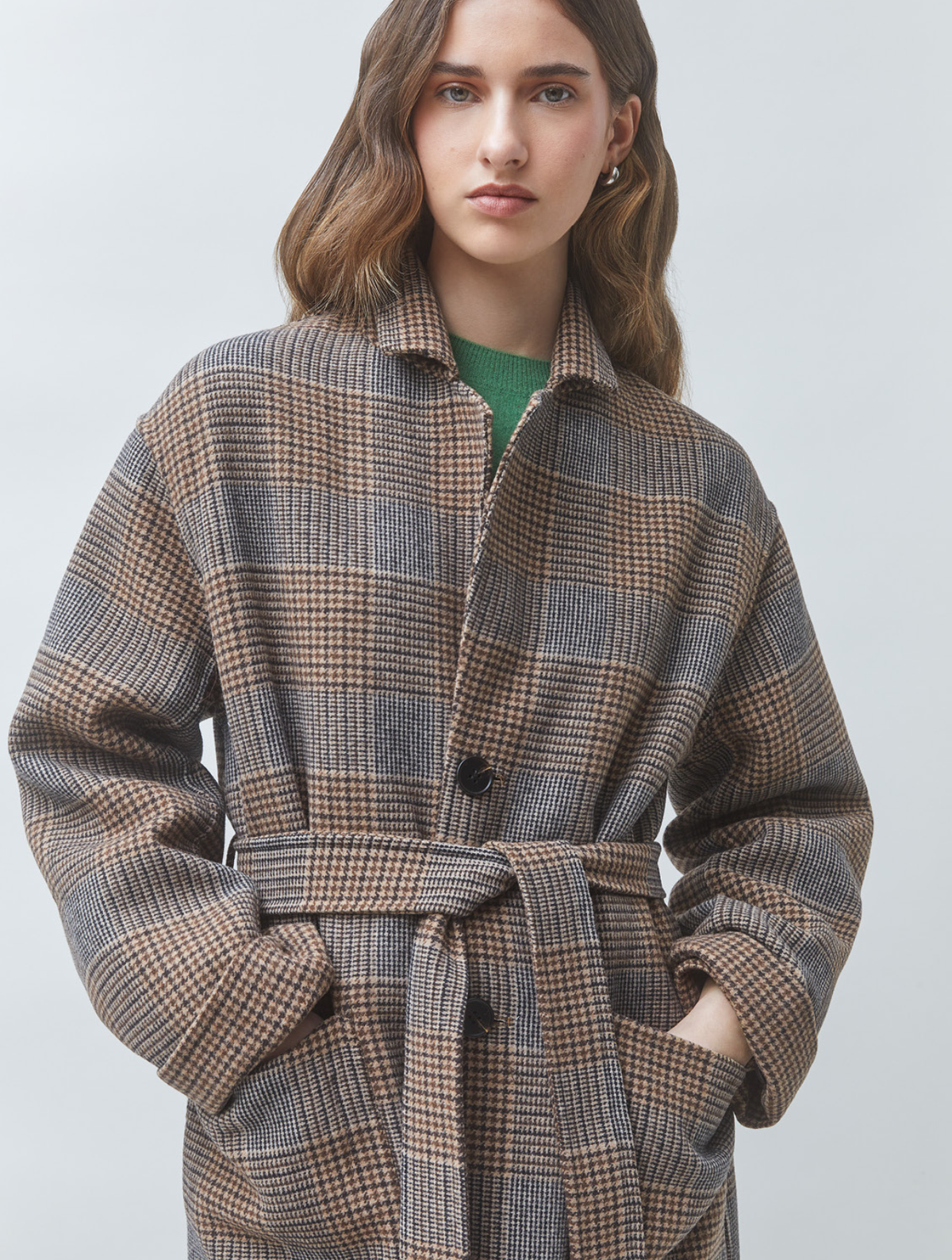 Enjoy Long Reversible Wool Coat