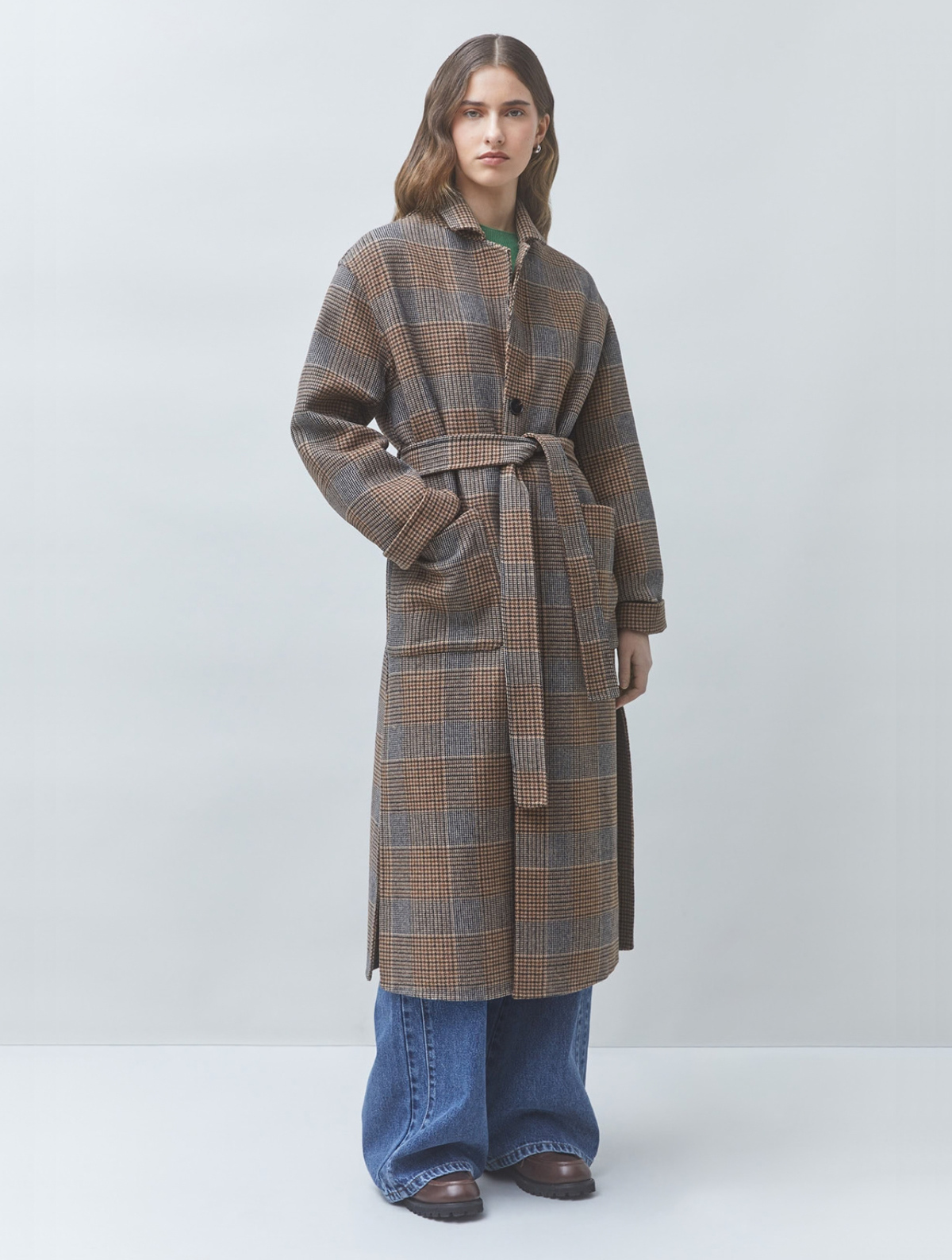 Enjoy Long Reversible Wool Coat