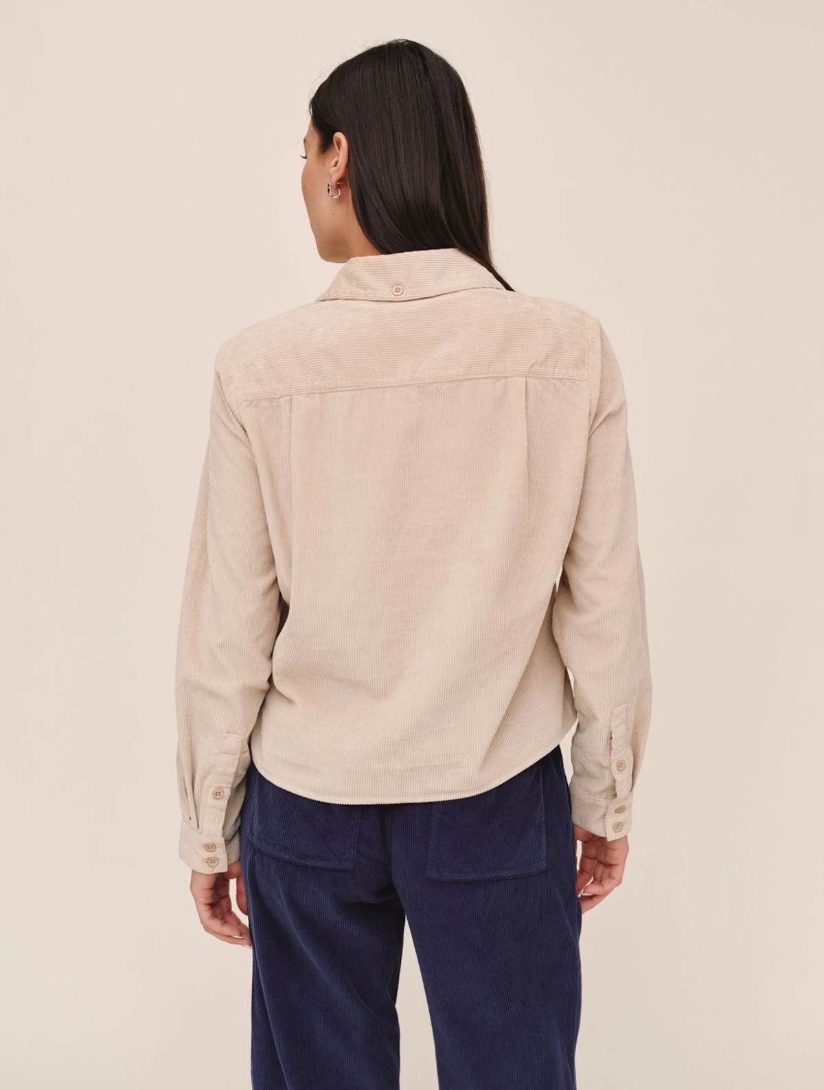 Long Sleeve Patch Pocket Work Shirt