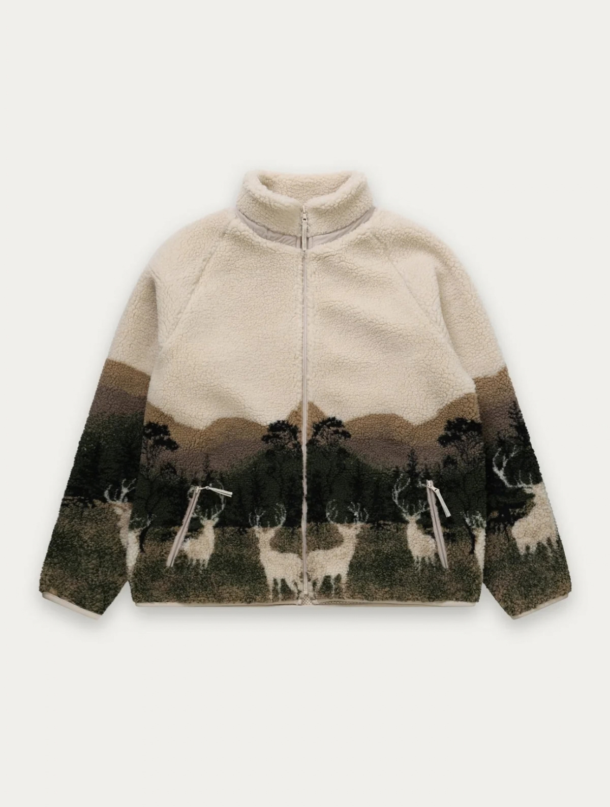 Printed Sherpa Jacket