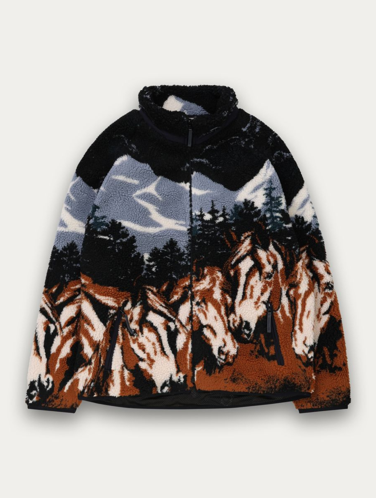 Printed Sherpa Jacket