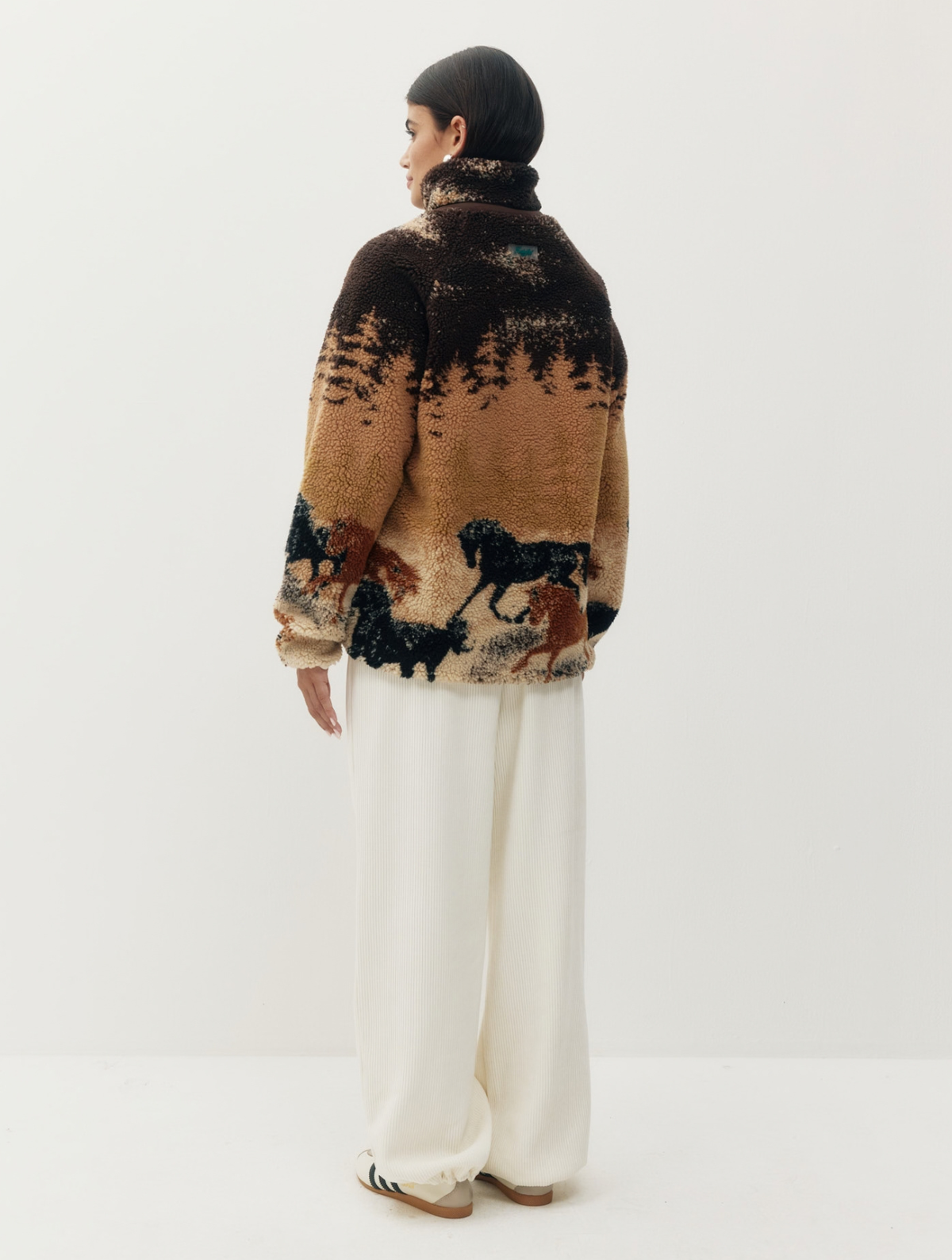 Printed Sherpa Jacket