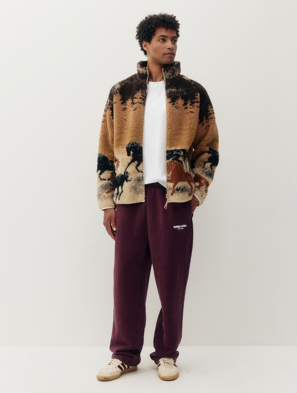 Printed Sherpa Jacket