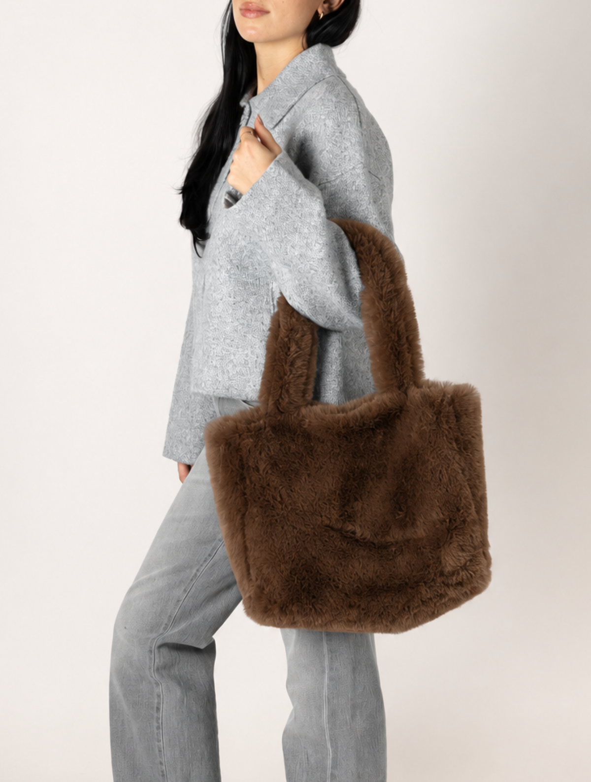 Faux Fur Tote Bag