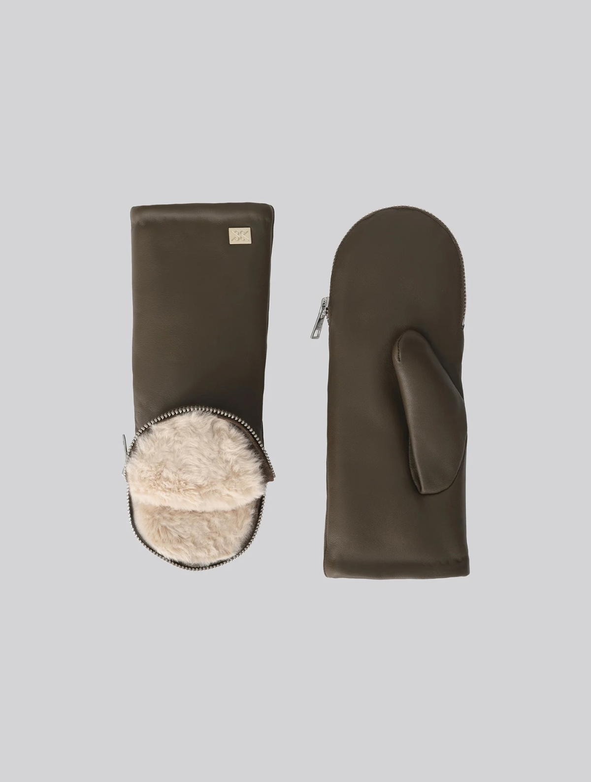 Betrice-N Convertible Leather Mitten