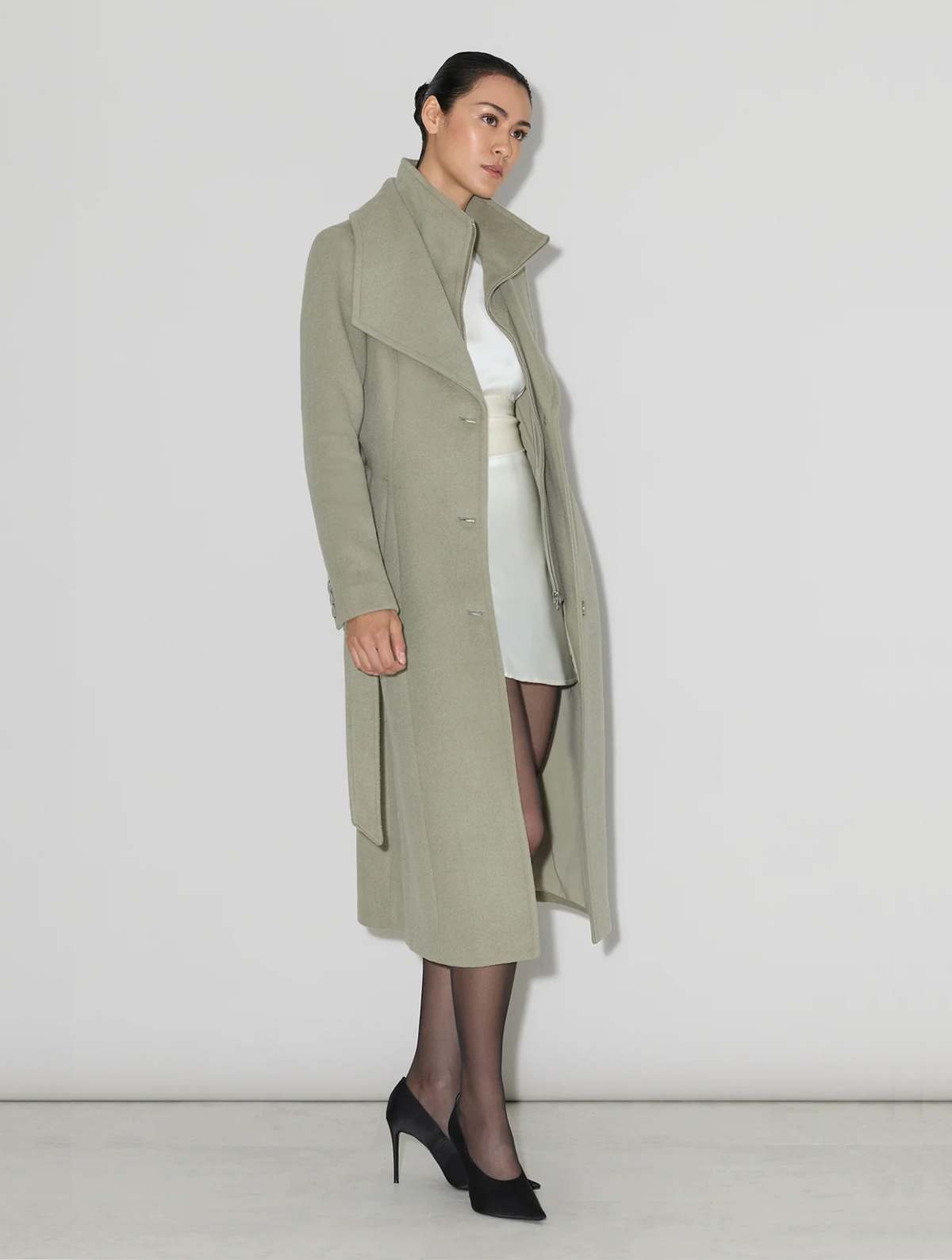 Ilana-UY Belted Wool Coat