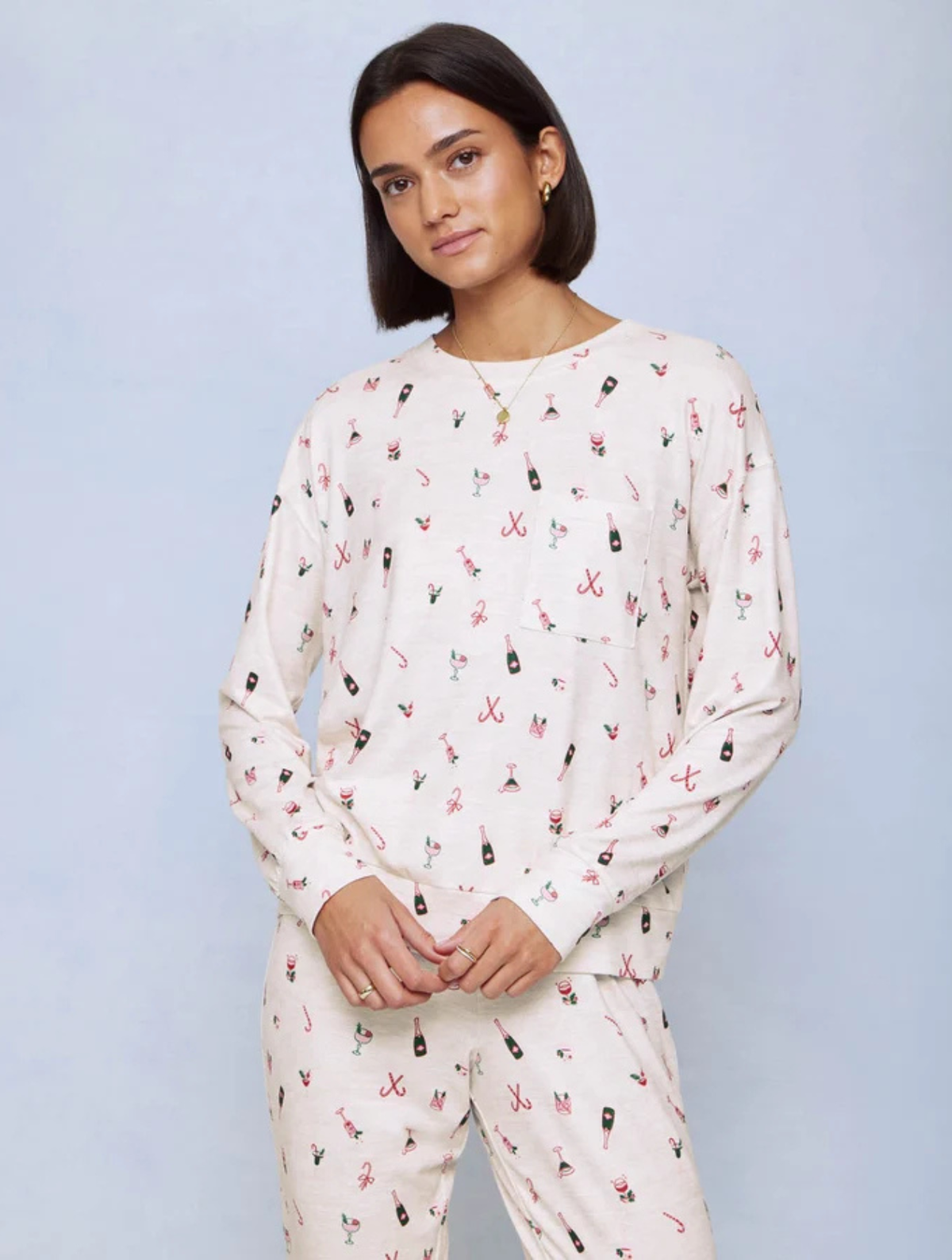 Christmas Cocktails Marna Pillowsoft PJ Set