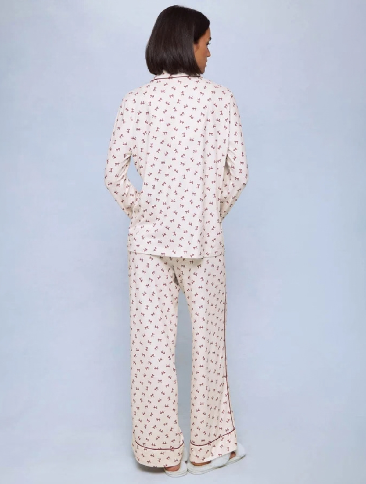 White Bow Toss Flora Pillowsoft Sleep Set