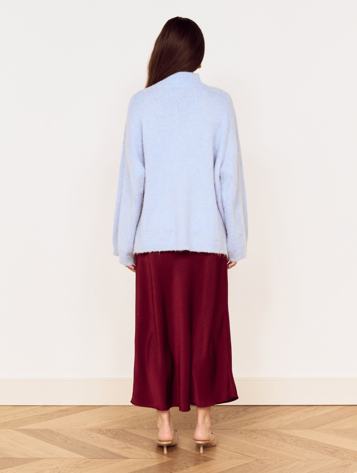 Lumiere Bias Midi Skirt
