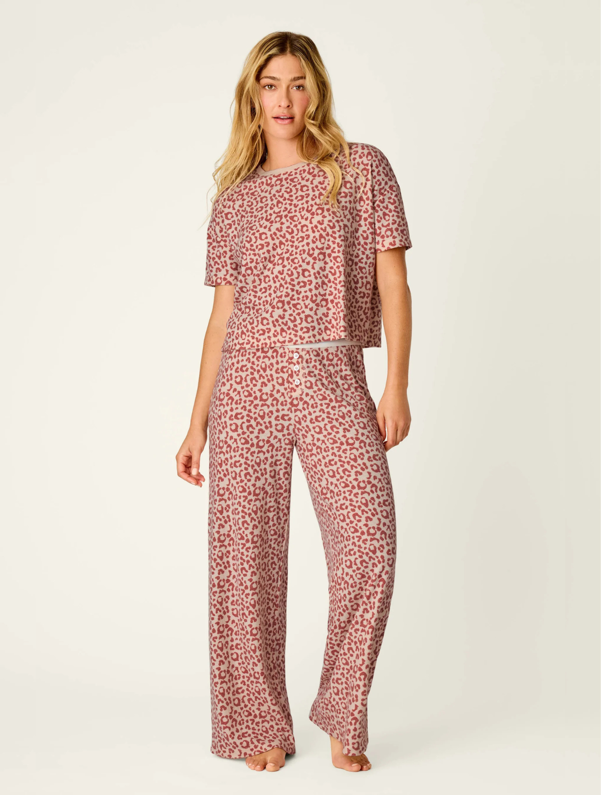 Boyfriend Boxer Leopard PJ Set
