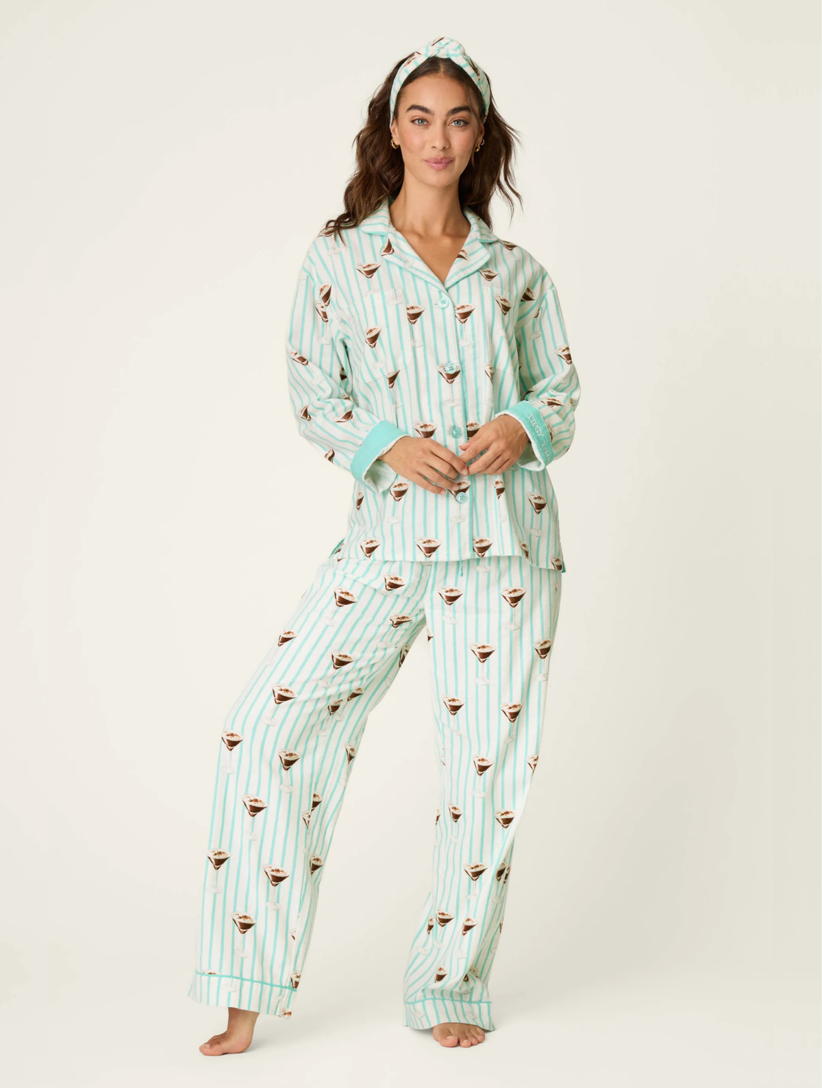 Espresso Martini Flannel PJ Set