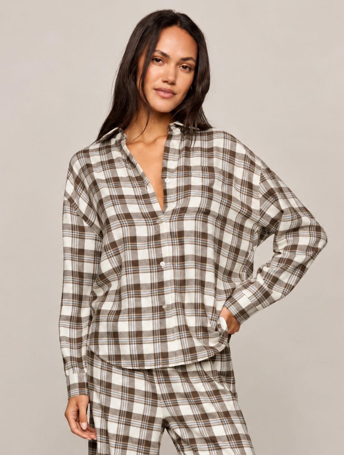 River Plaid Button Up