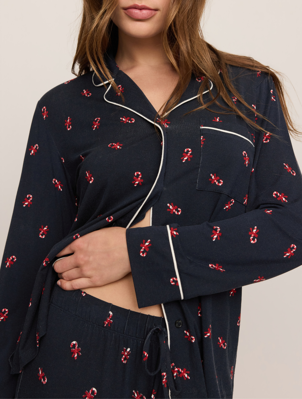 Snuggle Candy Cane PJ Set