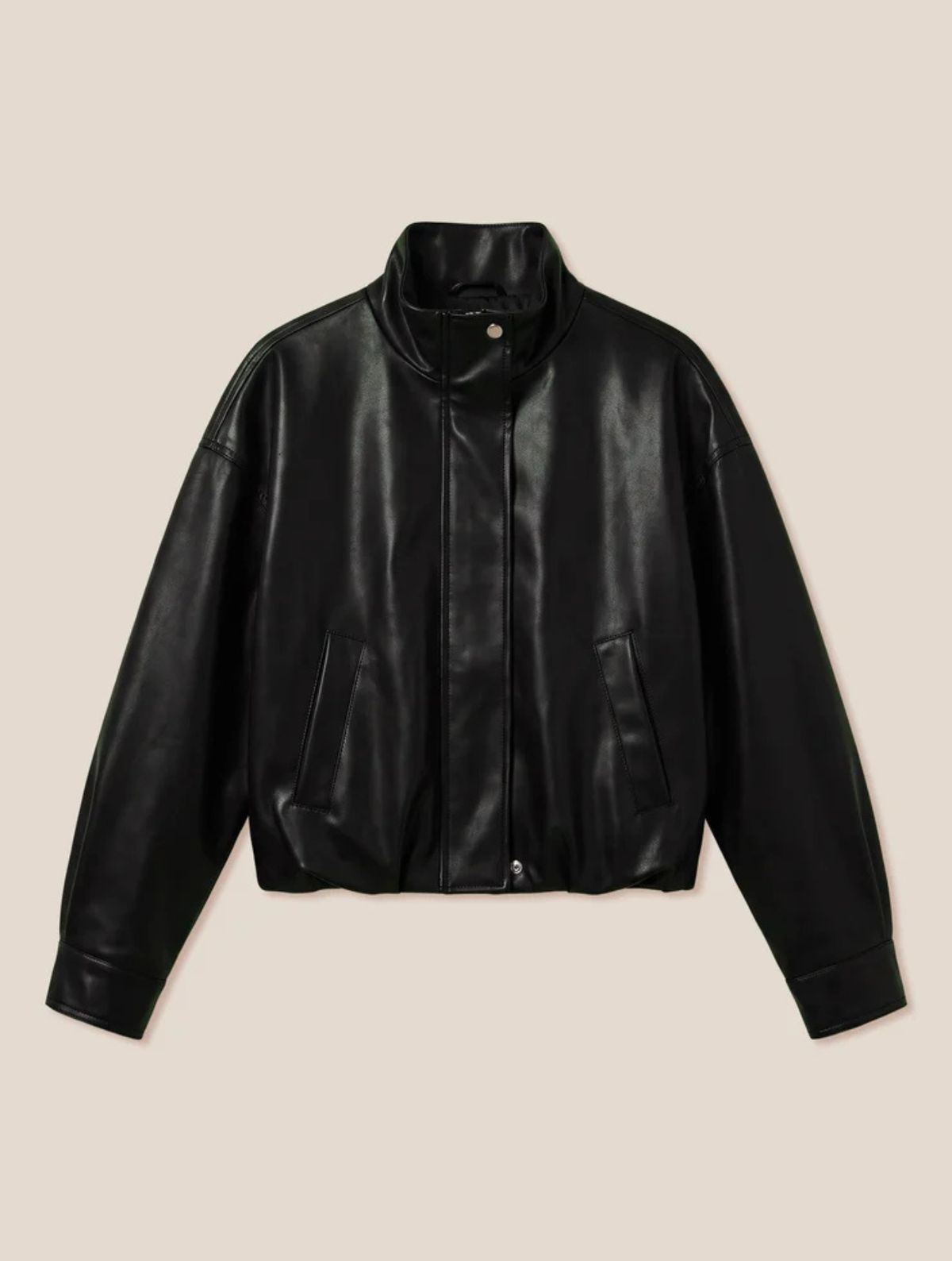 Corin Faux Leather Bubble Jacket