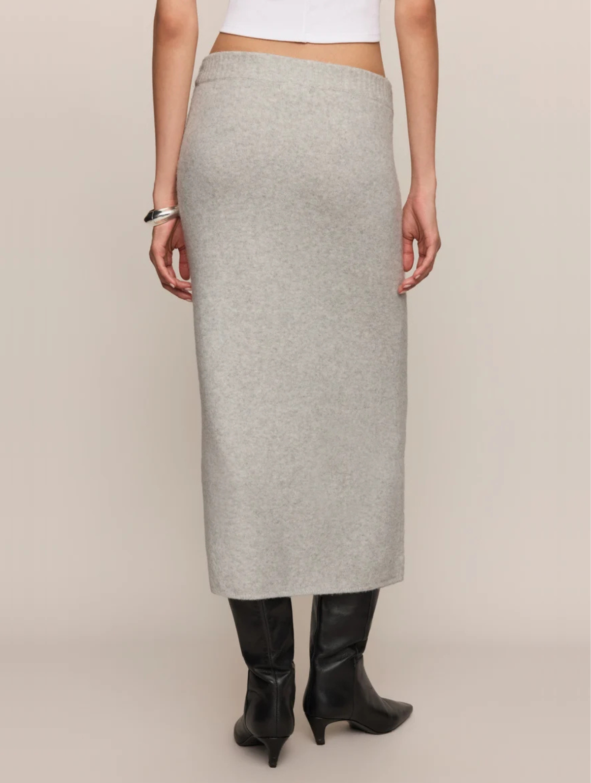 Cozy Moment Sweater Midi Skirt