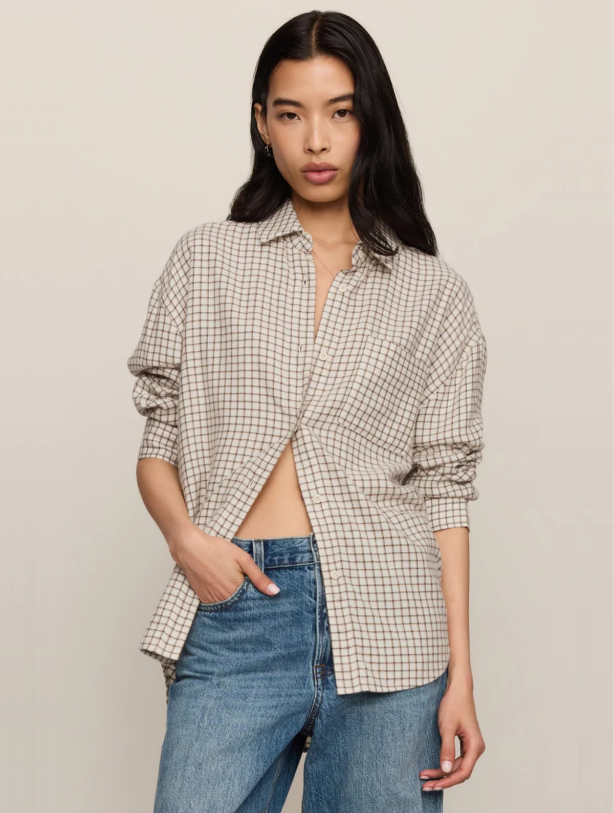 River Plaid Button Up