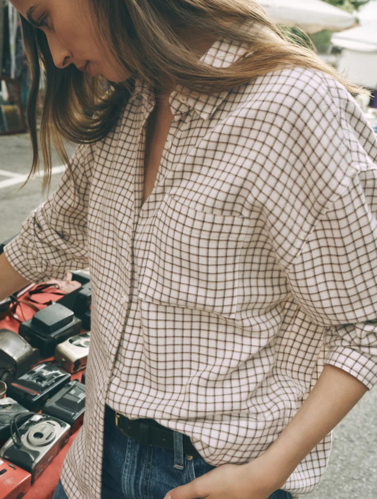 River Plaid Button Up