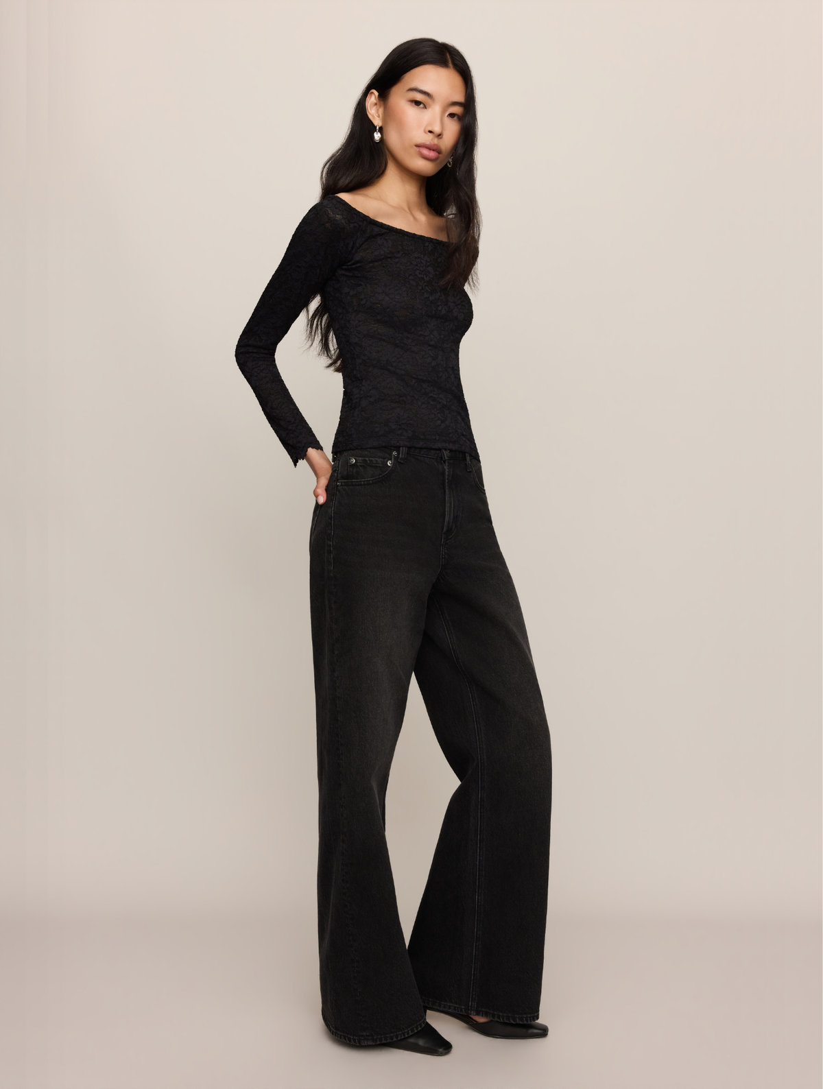 Sabrina Stretch Lace Top