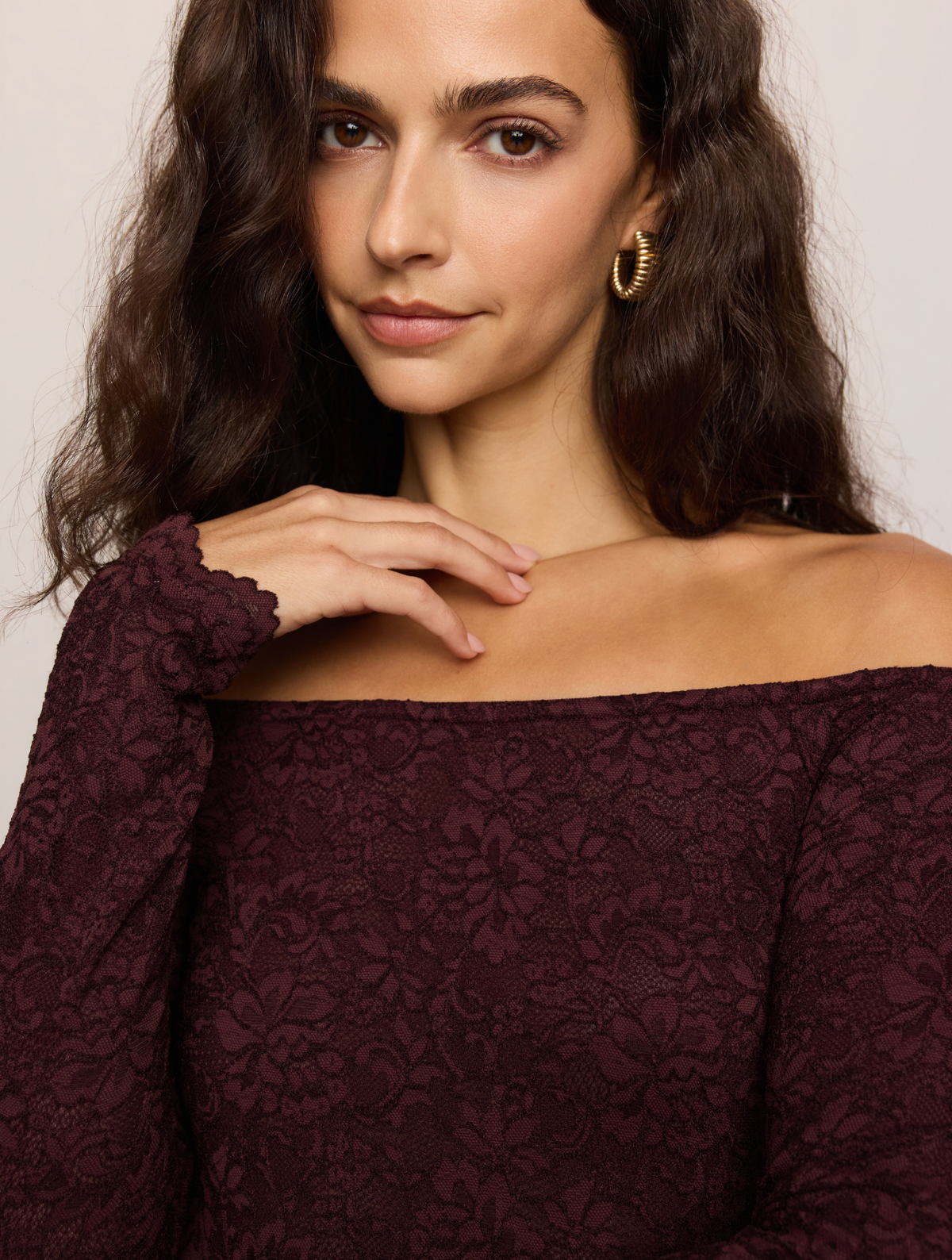 Sabrina Stretch Lace Top